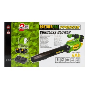 Suflanta pe acumulator PARTNERPRO PP8A519 , 2x20V 4Ah, 1 incarcator dublu, 9000-19000 RPM, 55 m/s - Img 11