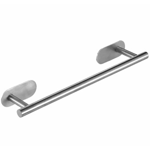 Suport confortabil din oțel pentru prosop, lungime 40 cm, culoare Argintiu - Img 2