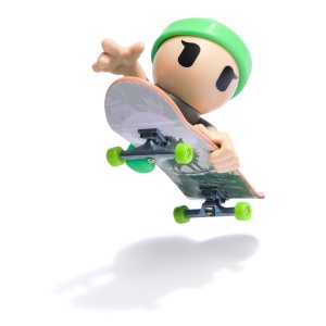 TECH DECH SK8 CREW PACHET PLACA SI FIGURINA 9.6CM SAPCA VERDE - Img 4