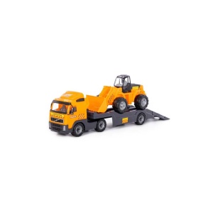 Trailer+excavator - Volvo PowerTruck, 89x19x25 cm, Wader - Img 1
