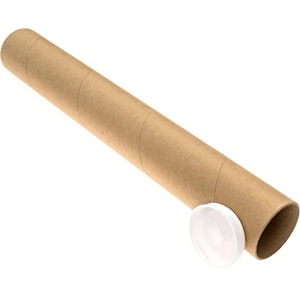 Tub din carton pentru protectie la transport folii si printuri, lungime 130 cm, diametru Ø76mm, grosime perete 4mm - Img 3
