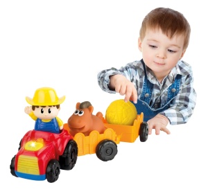 WINFUN TRACTORAS CU REMORCA SI FIGURINA FERMIER - Img 4
