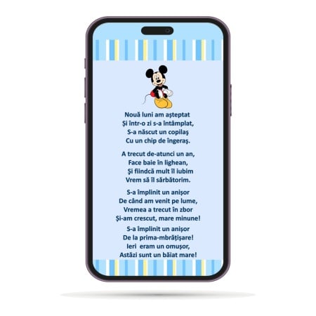 Invitatii Electronice Mot - Mickey Mouse - Img 2
