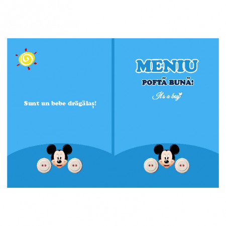 Meniu Botez Simplu Mickey Mouse 4