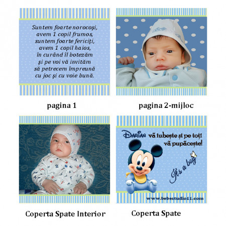 Invitatie Botez Carticica Mickey Mouse 1 - Img 2
