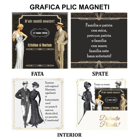 Magnet cu Plic Poveste Caragiale-Interbelic - Img 7