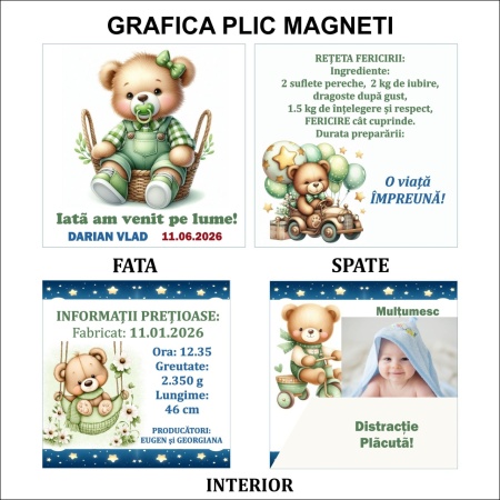 Marturie Magnet cu Plic Poveste 22 - Img 7