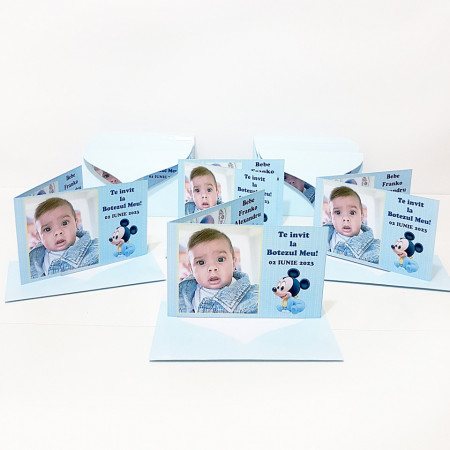 Invitatie Botez Dubla Mickey Mouse 3 - Img 5