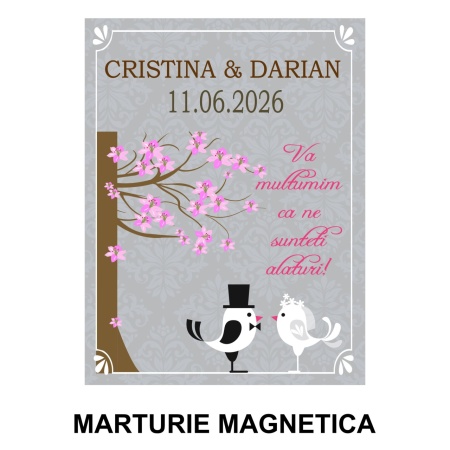 Magnet cu Plic Poveste Pasari Iubitoare - Img 2