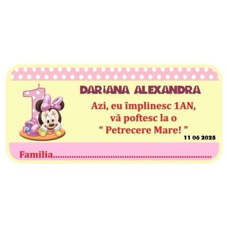 Plic Mot Minnie Mouse 1