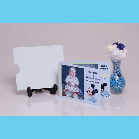 Invitatie Botez Dubla Mickey Mouse 3 - Img 2