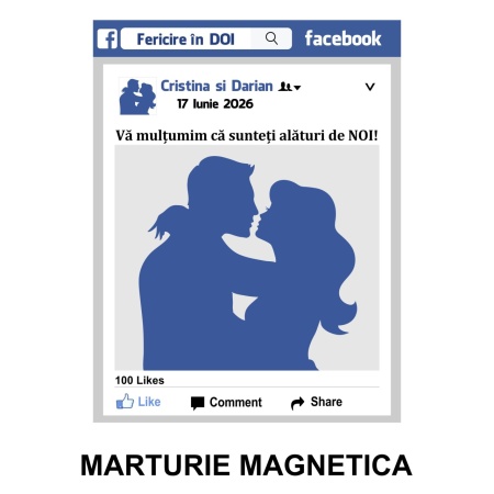Magnet cu Plic Poveste Facebook Like - Img 2