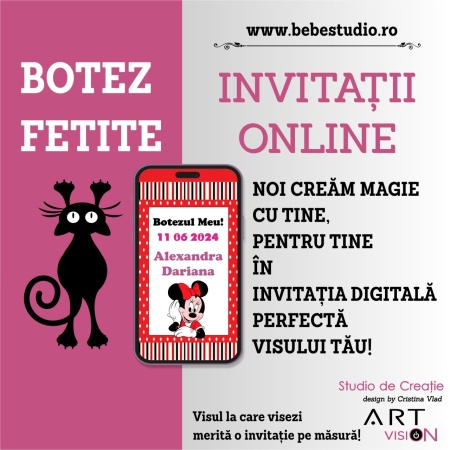 Invitatii Electronice Botez Fetite - Minnie Mouse 2 - Img 6