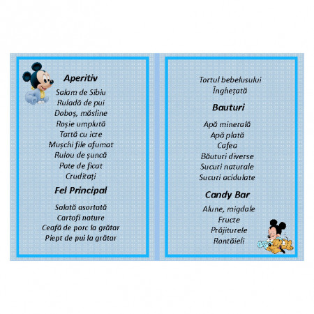 Meniu Botez Simplu Mikey Mouse 2 - Img 3