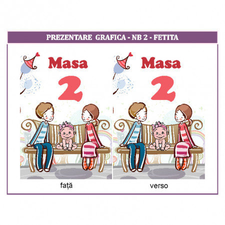 Nr de masa 2 in 1 Nunta-Botez NB2 - Img 3