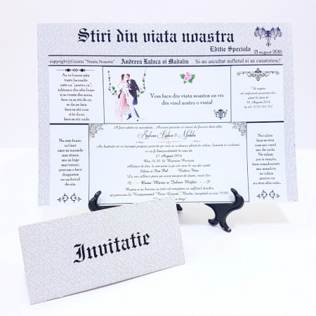 Invitatie Nunta BBS1 Ziarul de Nunta - Img 2