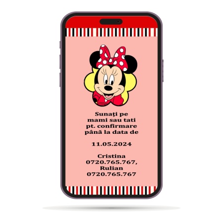Invitatii Electronice Mot - Minnie Mouse - Img 5