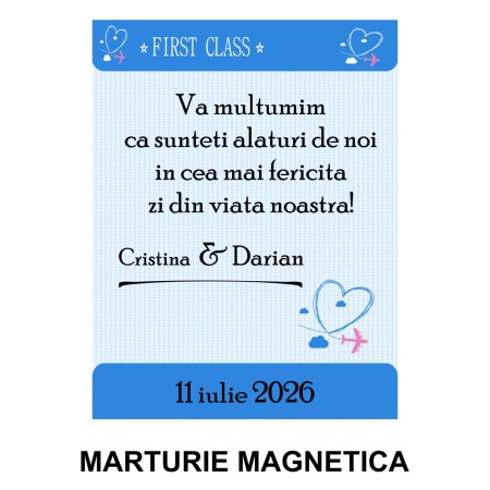 Magnet cu Plic Poveste Bilet de Avion - Img 7