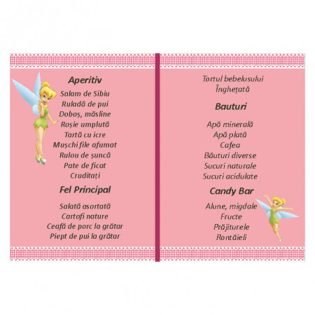 Meniu Botez Simplu Fetite Tinkerbell 2 - Img 3