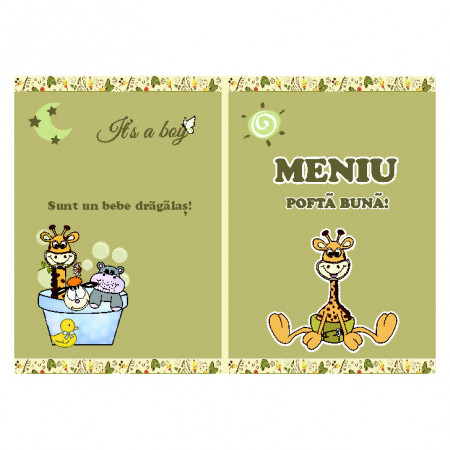 Meniu Botez Simplu Girafa - Img 3