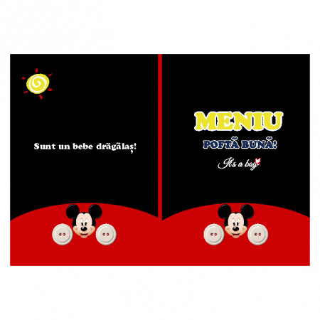 Meniu Botez Simplu Mikey Mouse 3 - Img 2