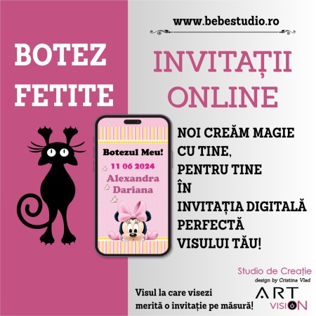 Invitatii Electronice Botez Fetite - Minnie Mouse - Img 6