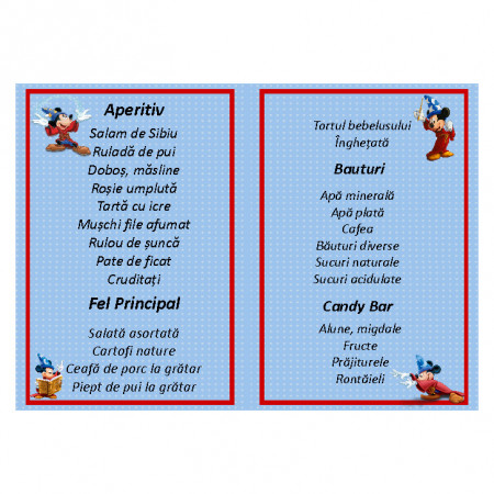 Meniu Botez Simplu Mikey Mouse 3 - Img 3