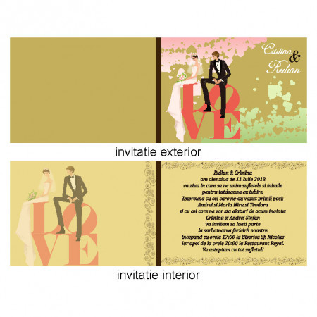 Invitatie Nunta Iubire var 3