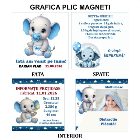 Marturie Magnet cu Plic Poveste 20 - Img 7