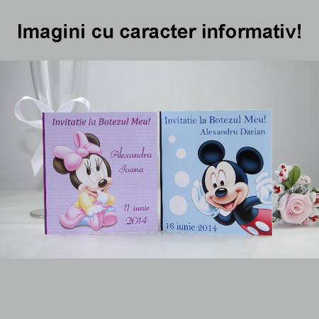 Invitatie Botez Patrata Winnie the Pooh - Img 6