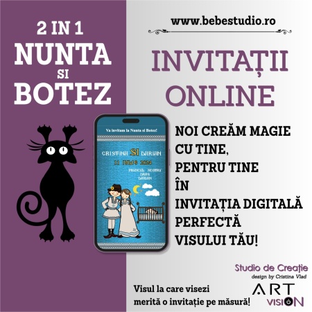 Invitatii Electronice 2 IN 1 Nunta si Botez - Regal NB5 - Img 6