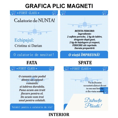 Magnet cu Plic Poveste Bilet de Avion - Img 8