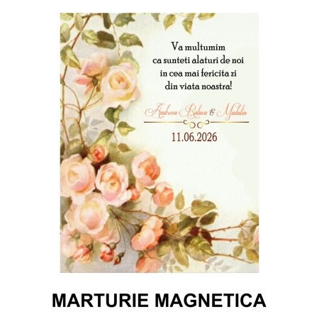 Magnet cu Plic Poveste Wedding Flowers - Img 2