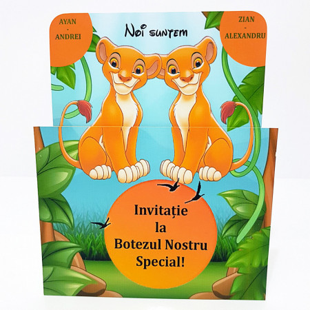 Invitatie Gemeni 2 Regele Leu - In Jungla