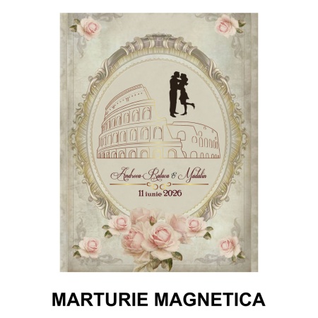 Magnet cu Plic Poveste Roma In Love - Img 2