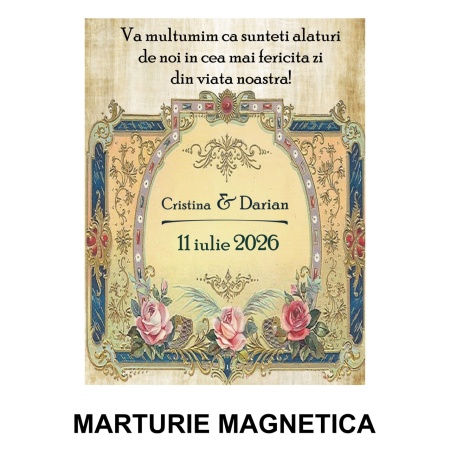 Magnet cu Plic Poveste Victorian Wedding - Img 2