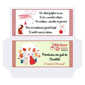 1 Martie - Cutie Ciocolata Martisor Mod 25