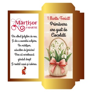 1 Martie - Cutie Ciocolata Martisor Mod 27