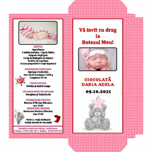 Invitatie Botez Cutie de Ciocolata Me to You F3