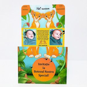 Invitatie Gemeni 2 Regele Leu - In Jungla - Img 2