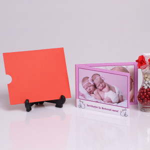 Invitatie Gemeni Dubla 2-Bebeluse Var 2 - Img 3