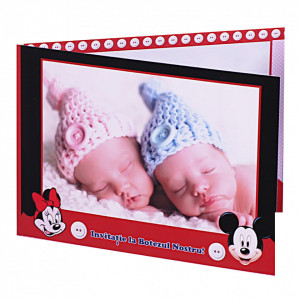 Invitatie Gemeni Dubla Mickey-Minnie Var 3