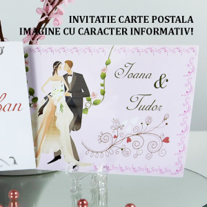 Invitatie Nunta Carte Postala INCP6 - Img 5