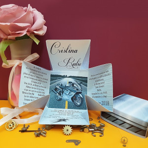 Invitatie Nunta Cutiuta Motocicleta - Img 3