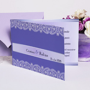 Invitatie Nunta Lila