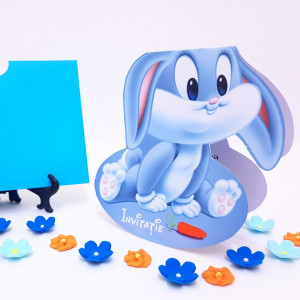 Invitatii Botez Contur Bugs Bunny - Img 3