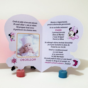 Invitatii Botez Contur Minnie Mouse 10 - Img 4