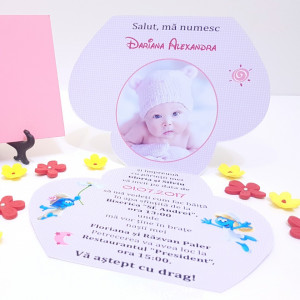 Invitatii Botez Contur Strumfita 2 - Img 4