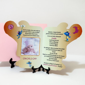 Invitatii Botez Contur Strumfita 6 - Img 4