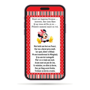 Invitatii Electronice Botez Fetite - Minnie Mouse 2 - Img 2